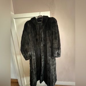 Black Mink Fur Coat